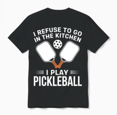 Funny Pickleball Gift Dinkball Tournament Unisex T-Shirt - Black