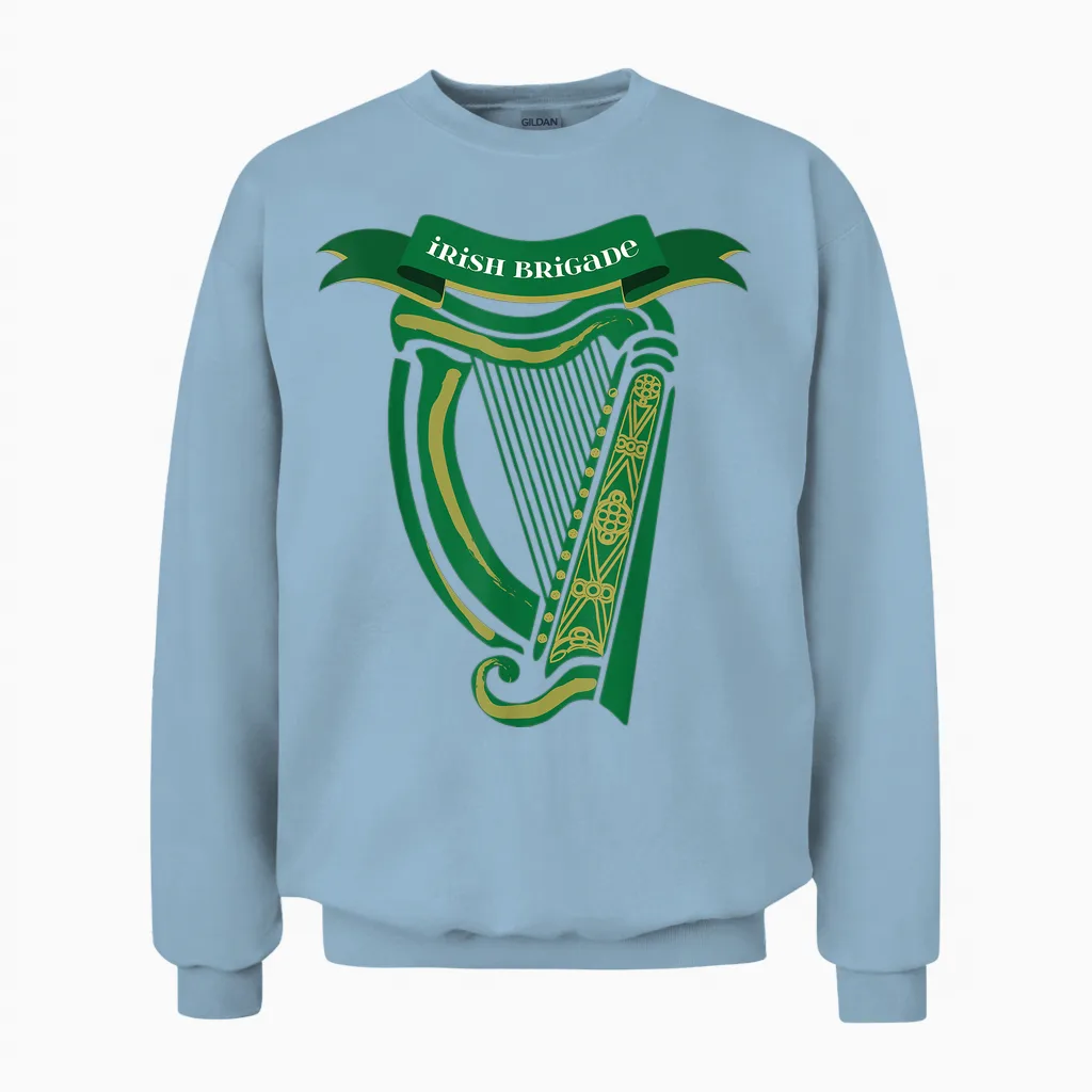 Irish Brigade T-Shirt Civil War Gift Unisex Sweatshirt in Light Blue