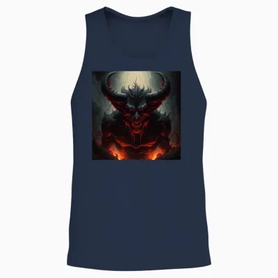 Daemon Unisex Tank Top - Navy