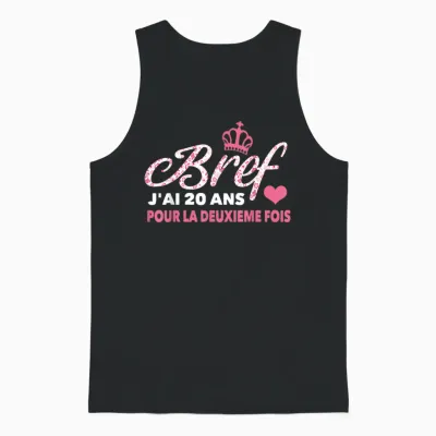 40 Years Anniversary Woman Vintage 1982 Humour Gift Unisex Tank Top - Black