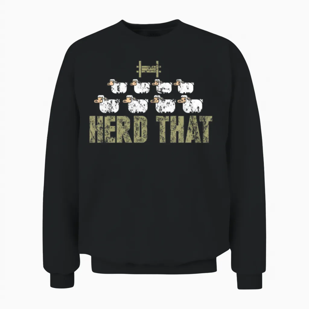 Sheep Unisex Sweatshirt in Black