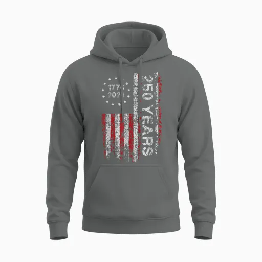 250 Years America Anniversary 250th Independence Day Freedom Unisex Hoodie - Graphite Heather