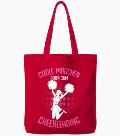 Coole Mädchen Gehen Zum Cheerleading Cheerleader Cheer Tote Bags - Red