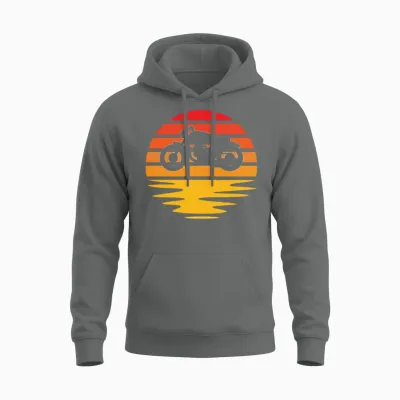 Motorcycle Retro Unisex Hoodie - Graphite Heather