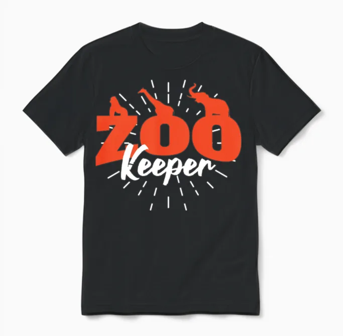 Zoo Keeper Unisex T-Shirt in Black