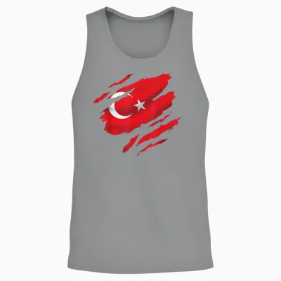 Türkei Flagge Türk Bayragi Herren Türkei Kinder Türkiye Unisex Tank Top - Sport Grey