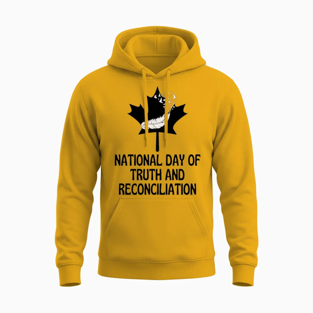 National Day of Truth and Reconciliation Canada E Unisex Hoodie in Gold