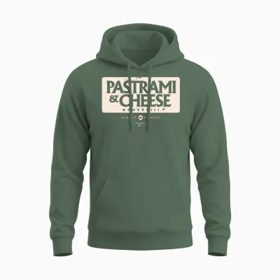 Pastrami & Cheese Unisex Hoodie - Military Green