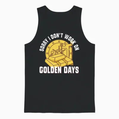 Gold Digging Gold Mining Gold Panning Gold Mine Unisex Tank Top - Black