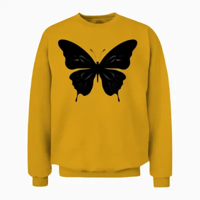 Butterfly Unisex Sweatshirt - Gold