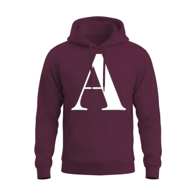 The Letter A Unisex Hoodie - Maroon
