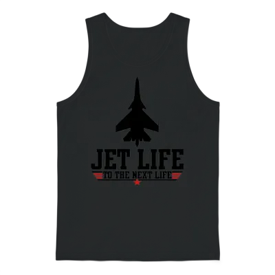 Jet Life to the Next Life Unisex Tank Top - Black