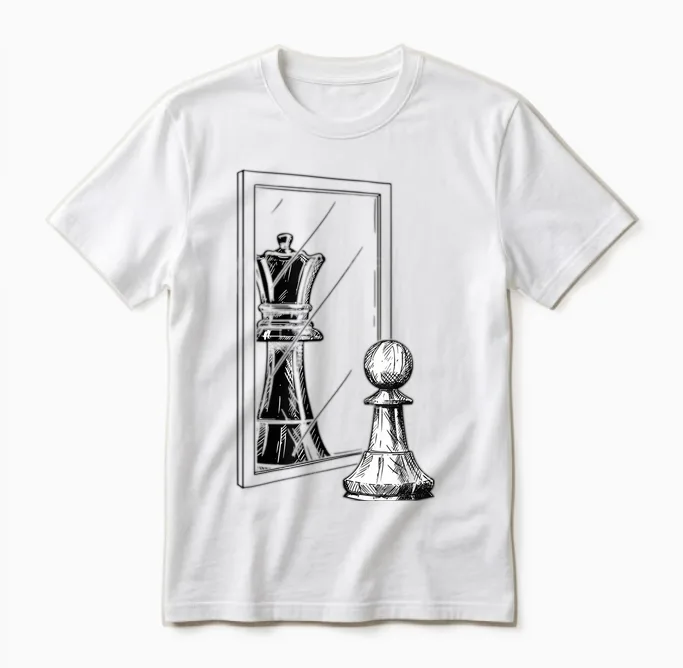Kinder Schach, Männer Schach, Frauen Schach, Schachbrett Mädchen Unisex T-Shirt in White