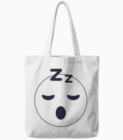 Sleep Emoticon Pajama Sleeping Pjs Men Women Pajamas Tote Bags - White
