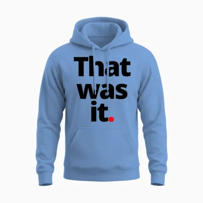 That Was It Nature Retro 80s Unisex Hoodie - Carolina Blue