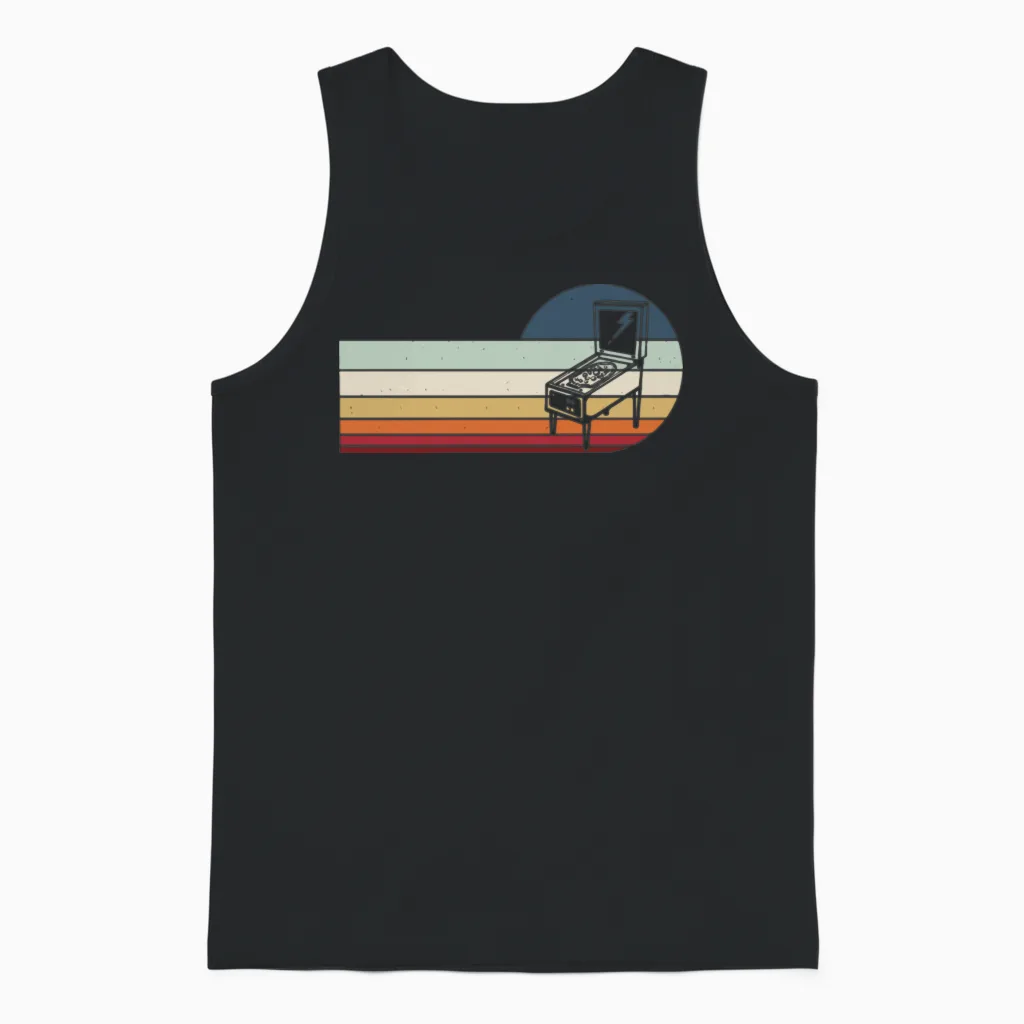 Retro Colorful Gaming Unisex Tank Top - Black