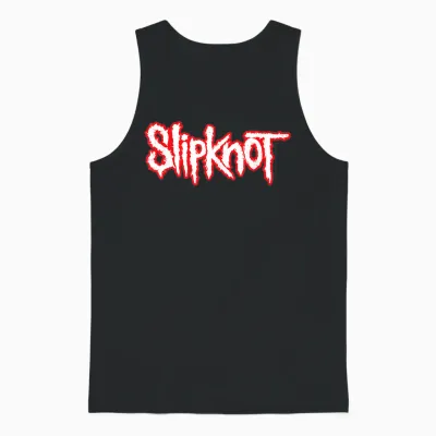 Slipknot Official Basic Logo Short Sleeve Unisex Tank Top - Black