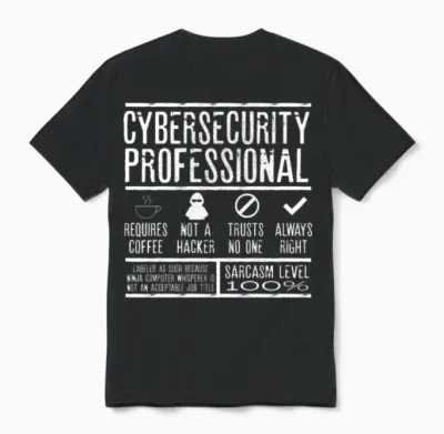 Cybersecurity Exprert Unisex T-Shirt - Black