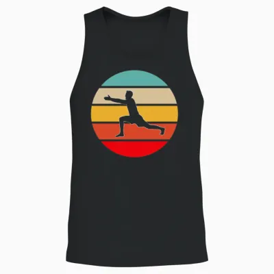 Yoga Retro Unisex Tank Top - Black