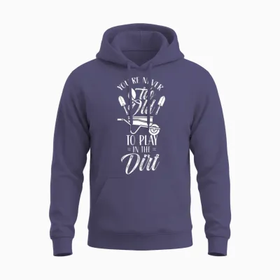 You're Never Too Old to Play in the Dirt Grandpa Unisex Hoodie - Heather Sport Dark Navy