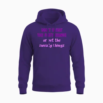 Dont Sweat the Petty Things Travel Unisex Hoodie - Purple