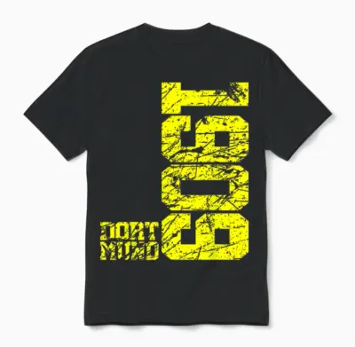 Dortmund 1909 Men's and Women's Ruhrpott Football Fan Unisex T-Shirt - Black