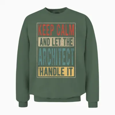 Architect Retro Gift Unisex Sweatshirt - Military Green