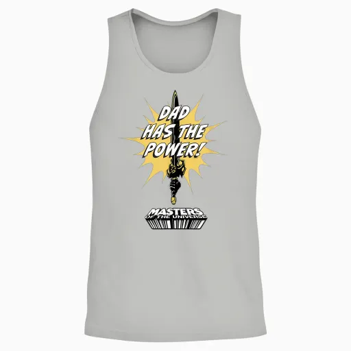He-Man Vatertag Papa Hat Die Macht Unisex Tank Top - Ash