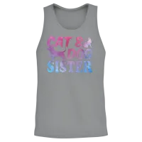 Cat Owner Cat Lover Dog Owner Dog Lover Cat & Dog Unisex Tank Top - Sport Grey – 2