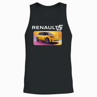 Renault 5 E-Tech Electric City Car For Unisex Tank Top - Black