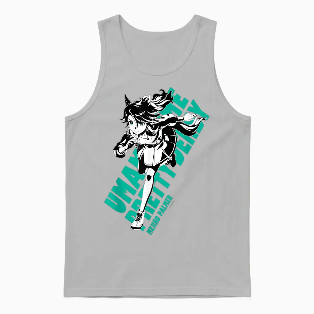 Umamusume: Pretty Derby Mejiro Palmer Unisex Tank Top in Ash