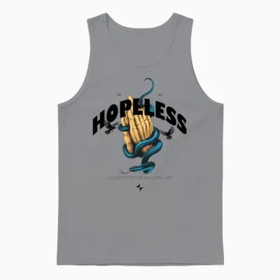 Hopeless Modern Streetwear Unisex Tank Top - Sport Grey