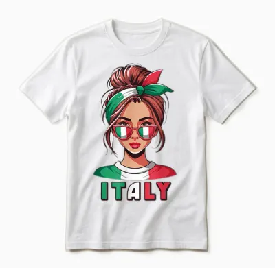 Italy Gift Flag Italy Fan Vintage Italia Jersey Unisex T-Shirt - White