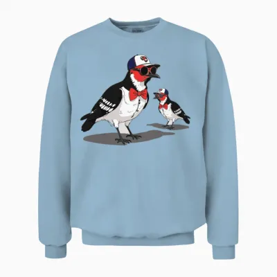 Pigeon Unisex Sweatshirt - Light Blue