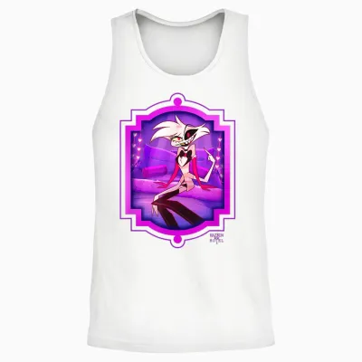 Hazbin Hotel - Angel Dust Unisex Tank Top - White