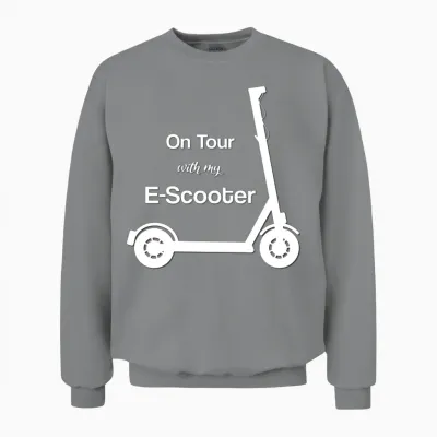 Scooter Electric Scooter Electro Scooter Unisex Sweatshirt - Sport Grey