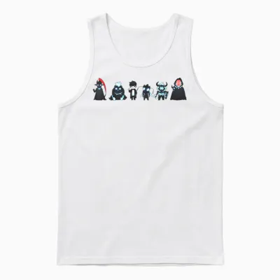 Igris Tank Jinwoo Beru Iron Tusk Shadow Monarch Unisex Tank Top - White
