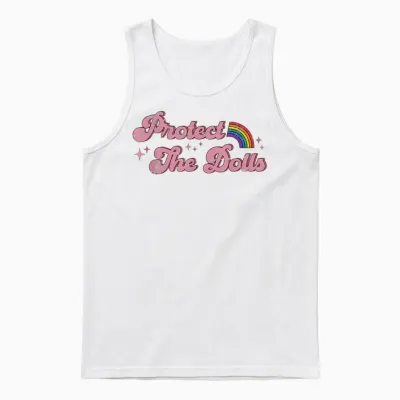 Protect Dolls, Gender Equality, Human Rights, Feminist Unisex Tank Top - White