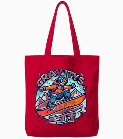 Snowboarding: Gravity's Bff Tote Bags - Red