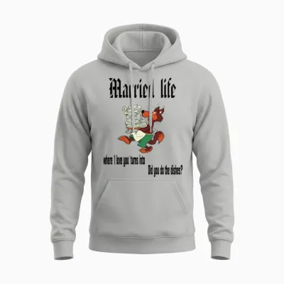 Married Life Unisex Hoodie - Ash