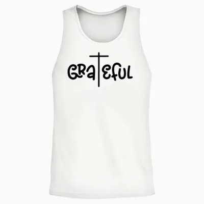 Grateful - Faith Unisex Tank Top - White