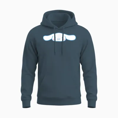 Cinnamoroll Front and Back Logo Unisex Hoodie - Dark Heather