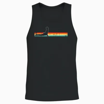 Yoga Retro Unisex Tank Top - Black