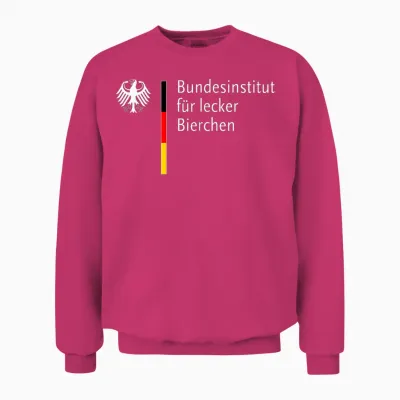 German Federal Institute for Delicious Beer T-Shirt, Black Unisex Sweatshirt - Heliconia