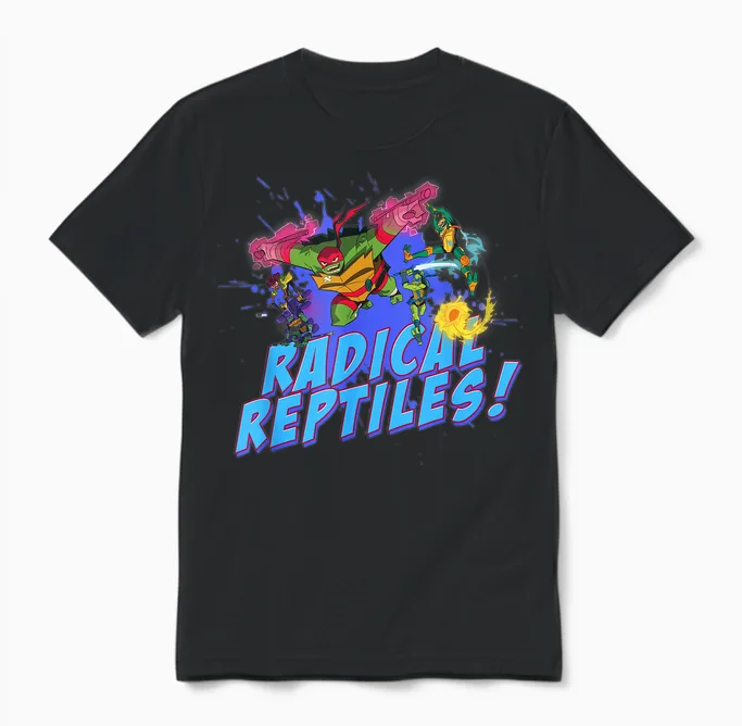 Radical Reptiles - Tmnt Brothers - Rise Unisex T-Shirt in Black
