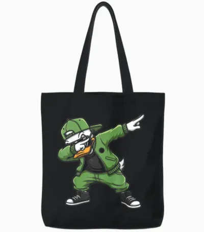 Graphic Oregon Duck Streetwear Classic Men Women Tote Bags - Black