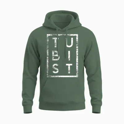 Tubist Minimalismus Tuba Tubaspieler Unisex Hoodie - Military Green