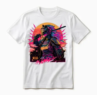 Samouraï Unisex T-Shirt - White