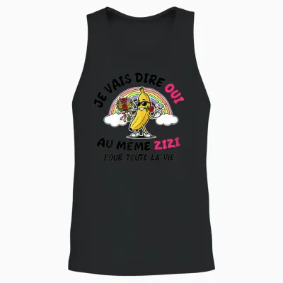 Tee Shirt Evjf Même Zizi Pour Toute La Vie Future Mariée Unisex Tank Top - Black