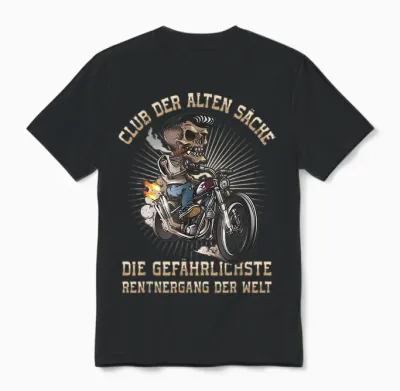 Club Der Alten Säcke Die Gefährlichste Rentnergang Der Welt Unisex T-Shirt - Black